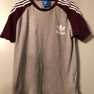 Authentic Adidas Maroon Rugby Shirt